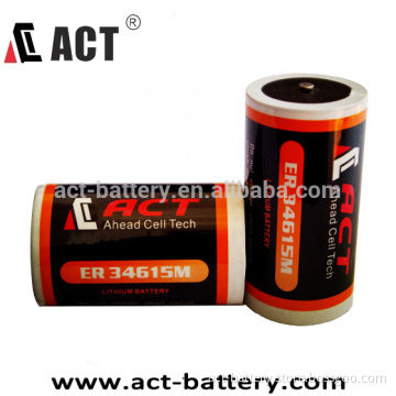 Shenzhen manufacturer 3.6V lithium non rechargeable battery ER34615M D size 18Ah